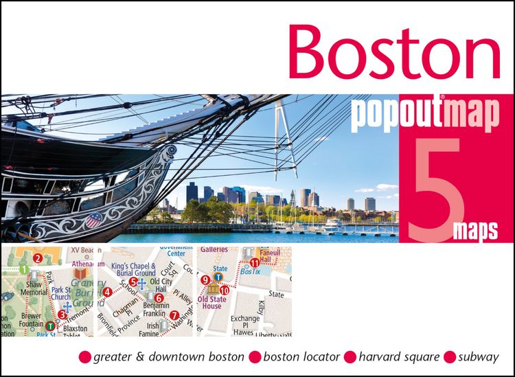 Produktbild: Map-Boston Popout Map