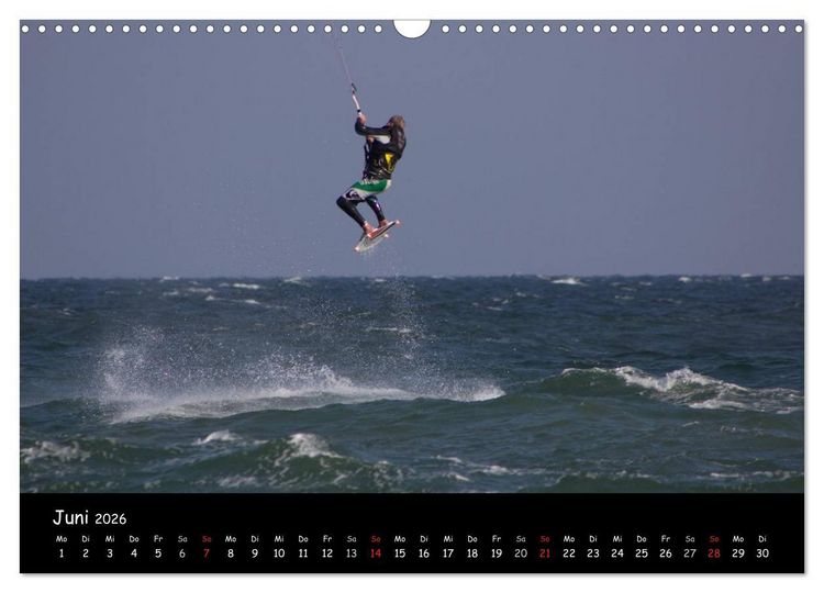 Produktbild: Kitesurfen &ndash; Faszination auf dem Wasser (Wandkalender 2026 DIN A3 quer), CALVENDO Monatskalender