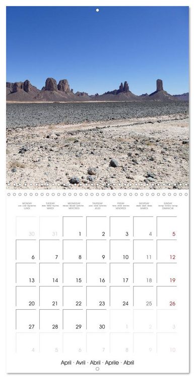 Produktbild: Desert - unknown exciting (Wall Calendar 2026 12 &times; 12 Inch) CALVENDO 12 Month Wall Calendar