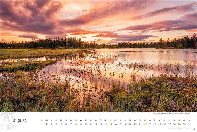 Produktbild: Skandinavien Globetrotter Kalender 2027 - Von stillen W&auml;ldern, Seen und Fjorden