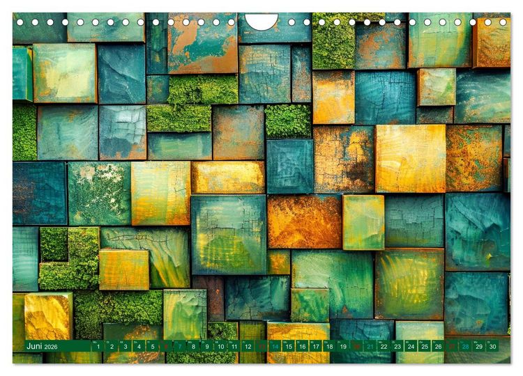 Produktbild: Patchwork - Farben und Formen (Wandkalender 2026 DIN A4 quer), CALVENDO Monatskalender