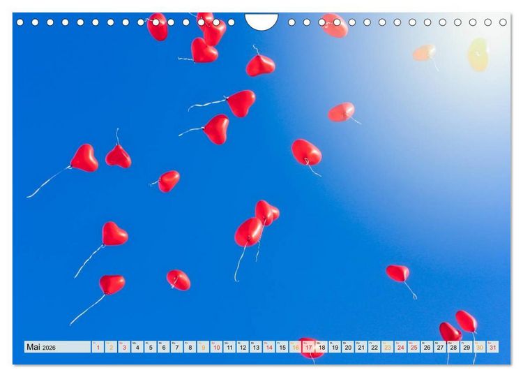 Produktbild: Mein sch&ouml;ner bunter Luftballon (Wandkalender 2026 DIN A4 quer), CALVENDO Monatskalender