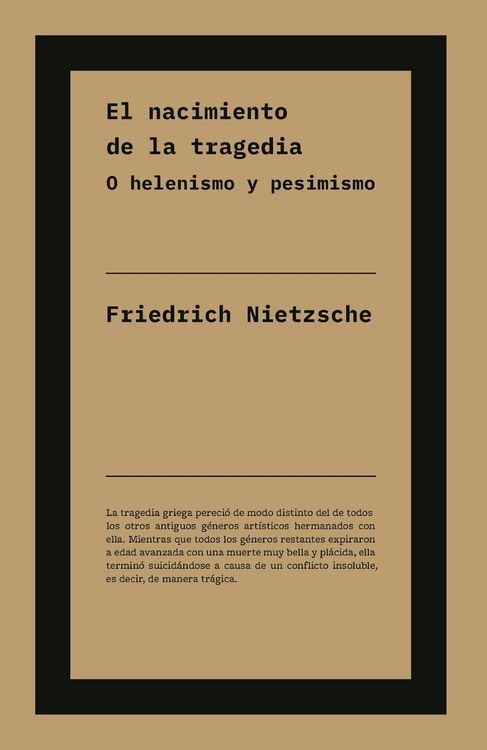 Produktbild: El nacimiento de la tragedia