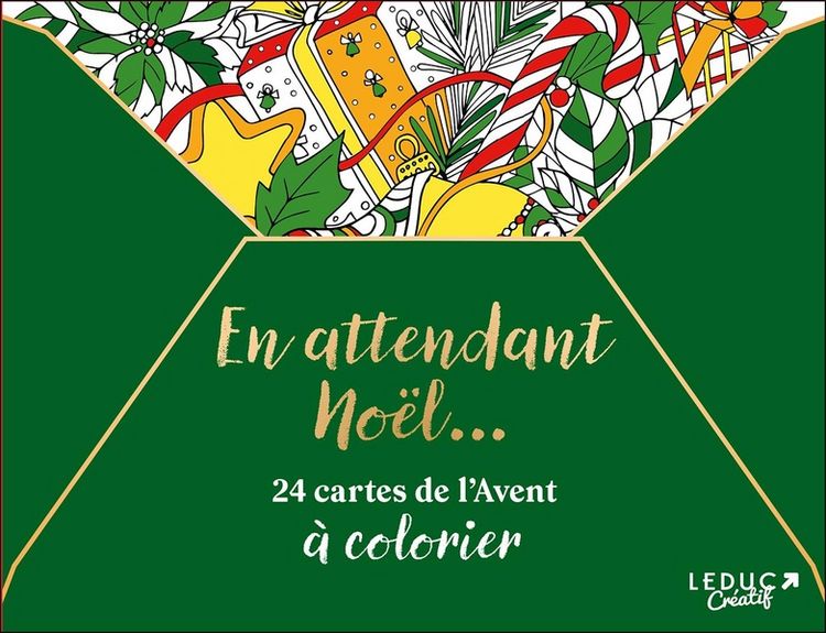 Produktbild: En attendant No&euml;l... : 24 cartes de l'Avent &agrave; colorier