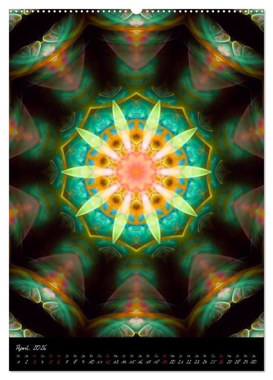 Produktbild: Mandala - Esoterik & Meditation (Wandkalender 2026 DIN A2 hoch), CALVENDO Monatskalender