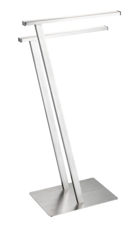 Produktbild: Handtuchst&auml;nder Mod. Lirio Edelstahl matt, mit 2 Handtuchstangen
