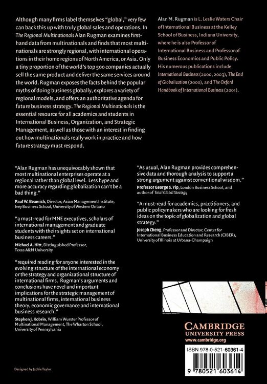 Produktbild: The Regional Multinationals