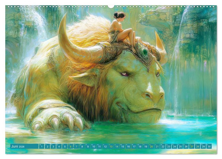 Produktbild: Schaurig sch&ouml;ne Biester (hochwertiger Premium Wandkalender 2026 DIN A2 quer), Kunstdruck in Hochglanz
