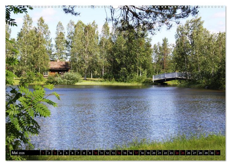 Produktbild: Sommer in Schwedens Lappland (Wandkalender 2026 DIN A2 quer), CALVENDO Monatskalender