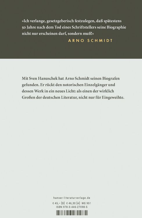 Produktbild: Arno Schmidt