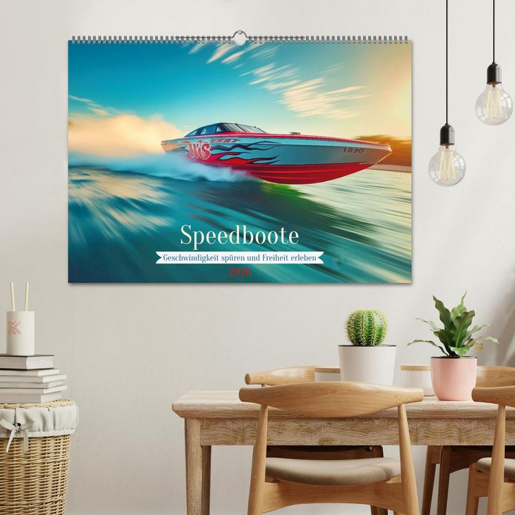 Produktbild: Speedboote (Wandkalender 2026 DIN A2 quer), CALVENDO Monatskalender