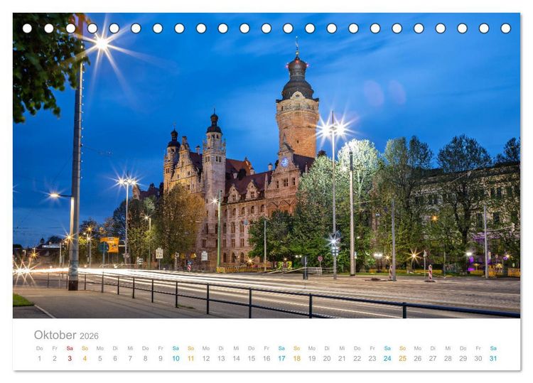 Produktbild: Leipzig - Spaziergang durch Epochen (Tischkalender 2026 DIN A5 quer), CALVENDO Monatskalender