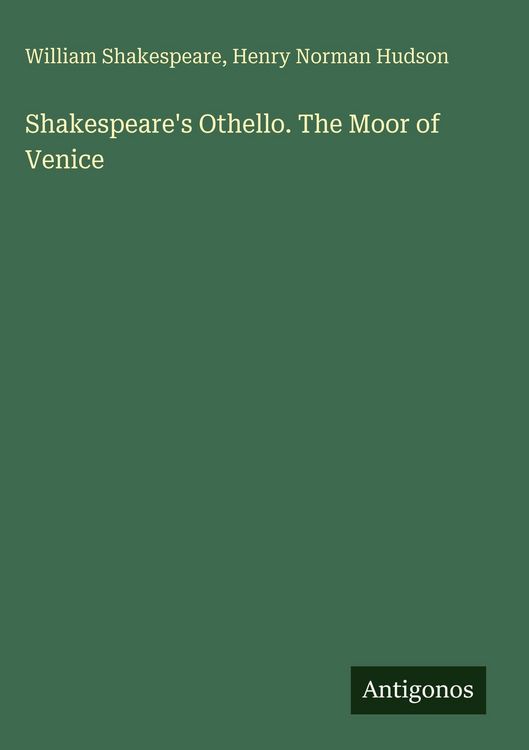 Produktbild: Shakespeare's Othello. The Moor of Venice