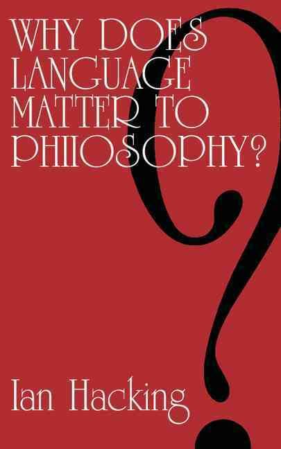 Produktbild: Why Does Language Matter to Philosophy?