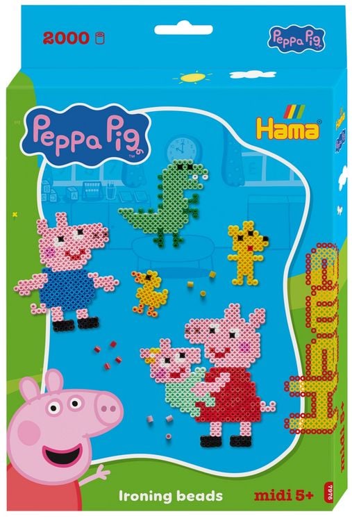 Produktbild: Hama B&uuml;gelperlen Peppa Pig midi 2000 St&uuml;ck
