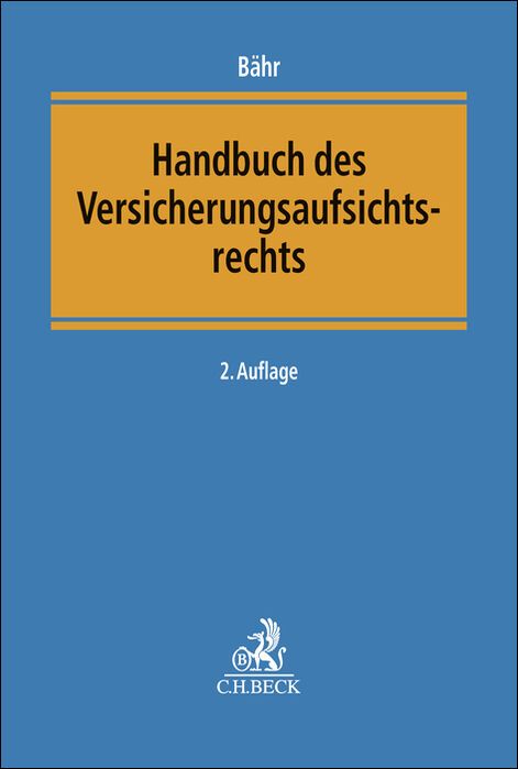 Produktbild: Handbuch des Versicherungsaufsichtsrechts