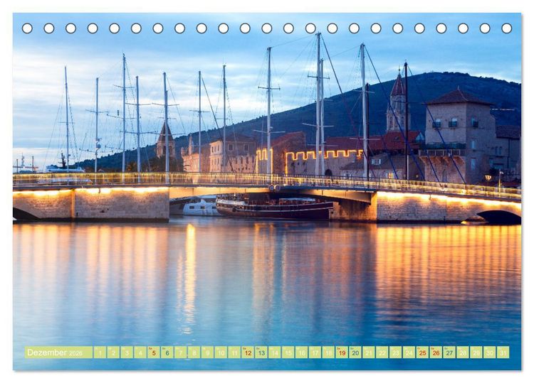 Produktbild: Trogir - Wundervolles historisches Juwel an der Adria (Tischkalender 2026 DIN A5 quer), CALVENDO Monatskalender