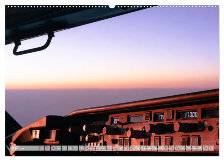 Produktbild: Himmel & Runway (hochwertiger Premium Wandkalender 2026 DIN A2 quer), Kunstdruck in Hochglanz