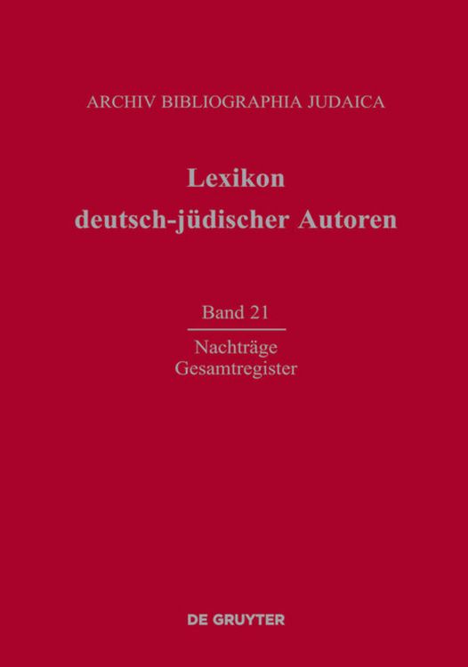 Produktbild: Nachtr&auml;ge und Gesamtregister