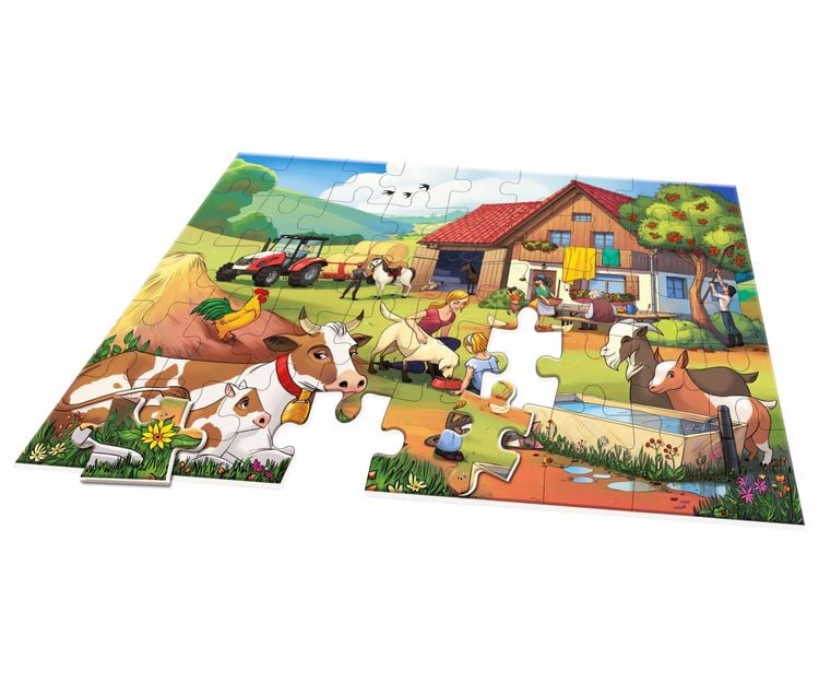 Produktbild: XXL Puzzle Urlaub auf dem Bauernhof