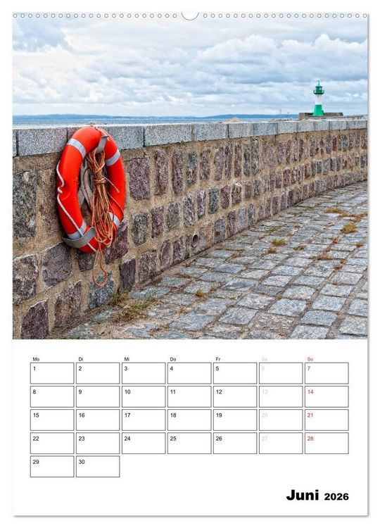 Produktbild: R&uuml;gen und Hiddensee - Bilder eines Sommers / Planer (Wandkalender 2026 DIN A2 hoch), CALVENDO Monatskalender
