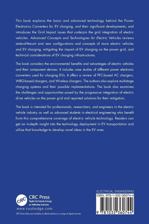 Produktbild: Advanced Concepts and Technologies for Electric Vehicles