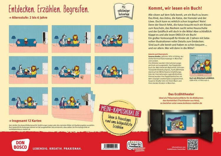 Produktbild: Kann ich bitte in die Mitte? Kamishibai Bildkartenset
