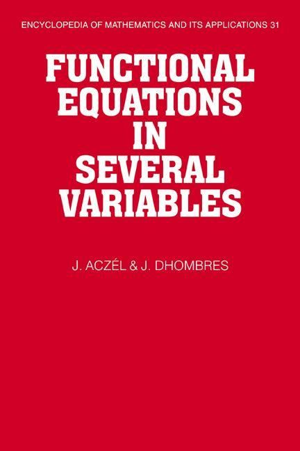 Produktbild: Functional Equations in Several Variables