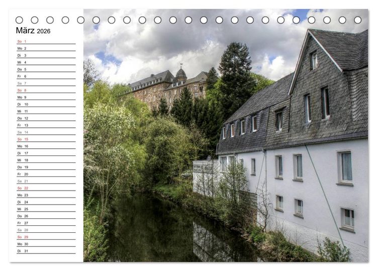 Produktbild: Faszination Eifel (Tischkalender 2026 DIN A5 quer), CALVENDO Monatskalender