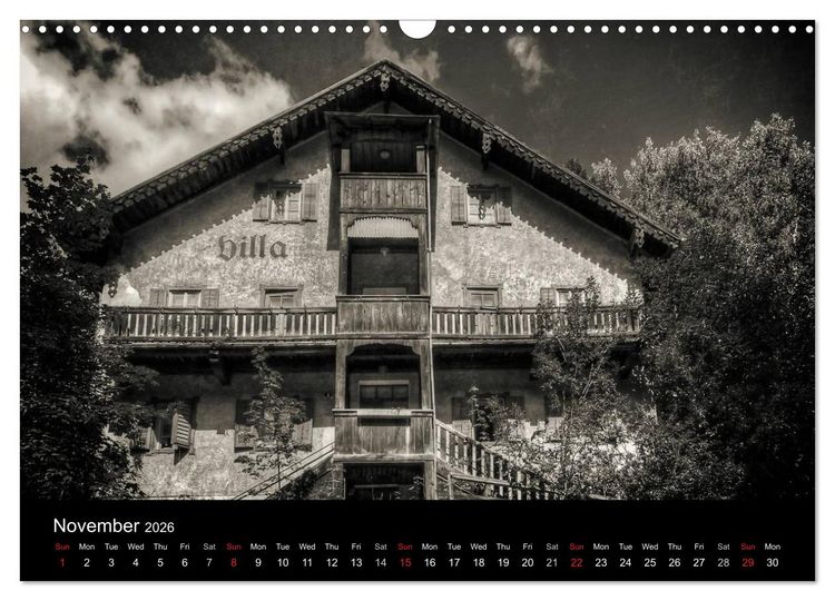 Produktbild: Abandoned Places Haunted Houses (Wall Calendar 2026 DIN A3 landscape), CALVENDO 12 Month Wall Calendar