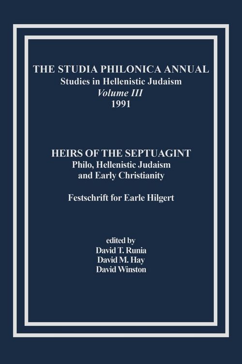 Produktbild: The Studia Philonica Annual, III, 1991