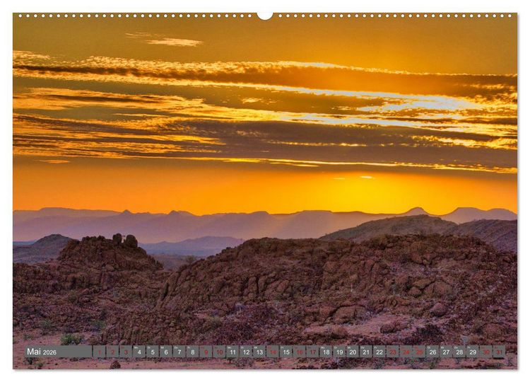 Produktbild: Namibia &ndash; Faszination Damaraland und Spitzkoppe (hochwertiger Premium Wandkalender 2026 DIN A2 quer), Kunstdruck in Hochglanz