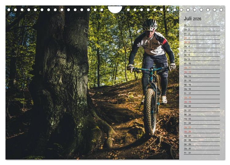 Produktbild: Mountainbike Action (Wandkalender 2026 DIN A4 quer), CALVENDO Monatskalender