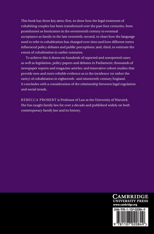 Produktbild: The Changing Legal Regulation of Cohabitation