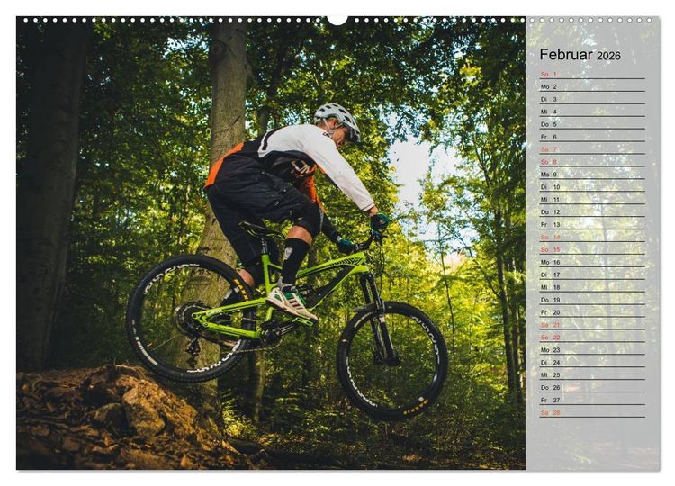 Produktbild: Mountainbike Action (Wandkalender 2026 DIN A2 quer), CALVENDO Monatskalender