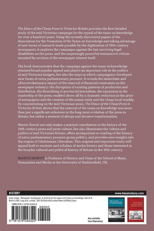 Produktbild: The Dawn of the Cheap Press in Victorian Britain