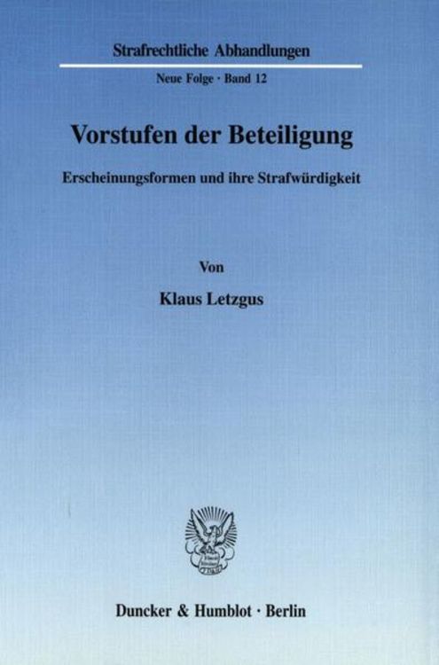 Produktbild: Vorstufen der Beteiligung.
