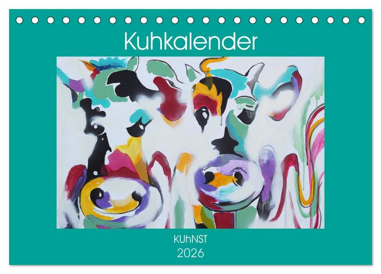 Produktbild: Kuhkalender (Tischkalender 2026 DIN A5 quer), CALVENDO Monatskalender