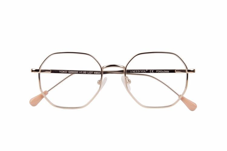 Produktbild: Lesebrille YOKO, gold, +1.00 dpt mit Etui