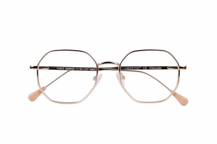 Produktbild: Lesebrille YOKO, gold, +1.50 dpt mit Etui