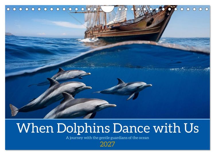 Produktbild: When Dolphins Dance with Us (Wall Calendar 2027 DIN A4 landscape), CALVENDO 12 Month Wall Calendar