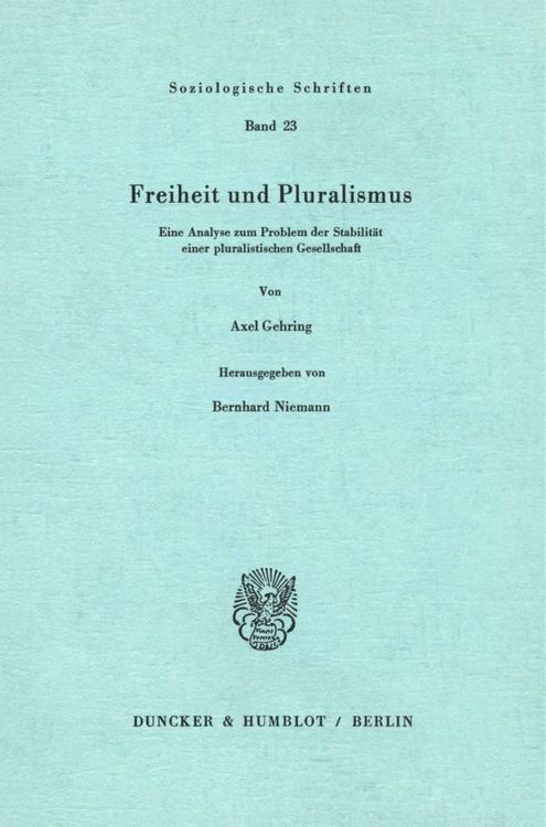 Produktbild: Freiheit und Pluralismus.