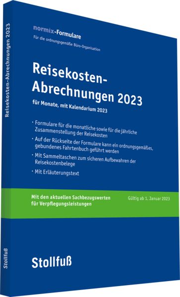 Produktbild: Reisekosten-Abrechnung 2023 mit Kalendarium