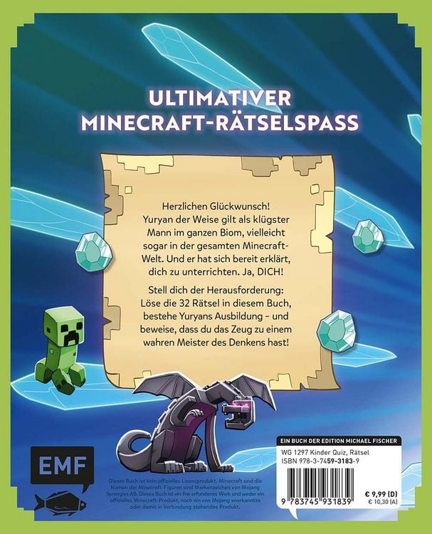Produktbild: Wetten, diese R&auml;tsel knackst du nicht? - Achtung! Nur f&uuml;r echte Minecraft-Fans (Bd. 1)