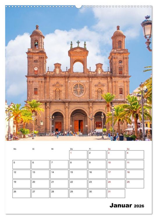 Produktbild: Las Palmas - ein traumhaftes Reiseziel (hochwertiger Premium Wandkalender 2026 DIN A2 hoch), Kunstdruck in Hochglanz