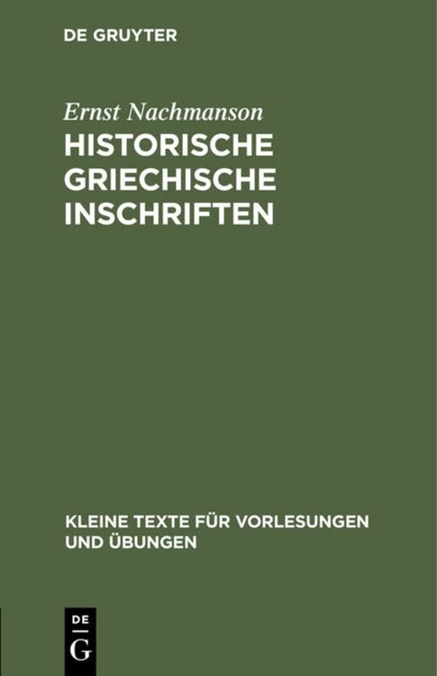 Produktbild: Historische griechische Inschriften
