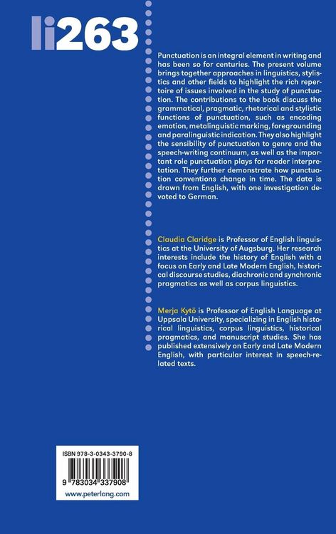Produktbild: Punctuation in Context &ndash; Past and Present Perspectives