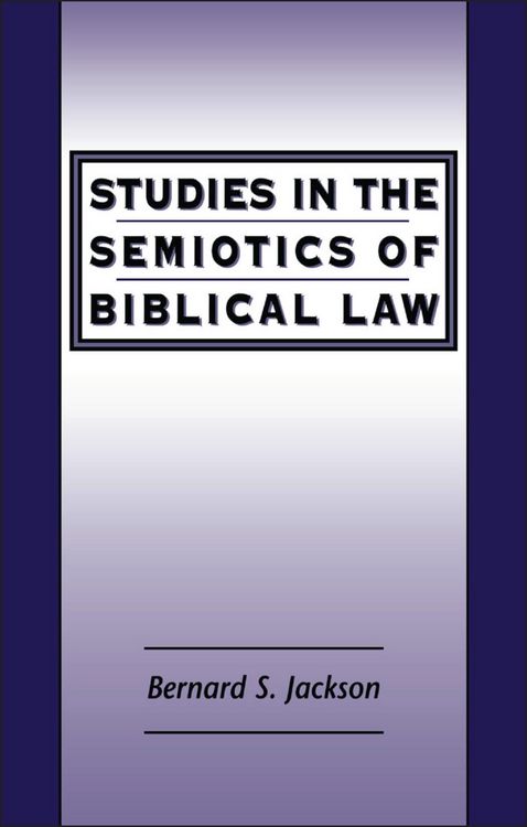 Produktbild: Studies in the Semiotics of Biblical Law