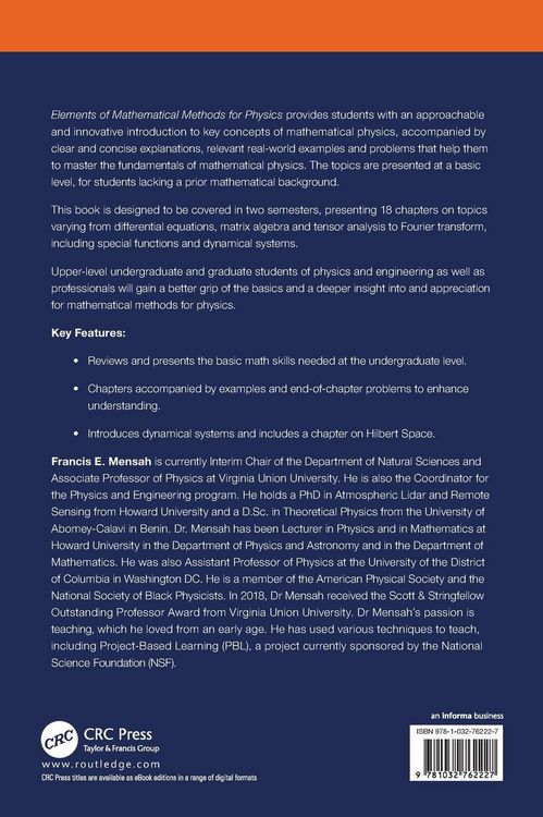 Produktbild: Elements of Mathematical Methods for Physics
