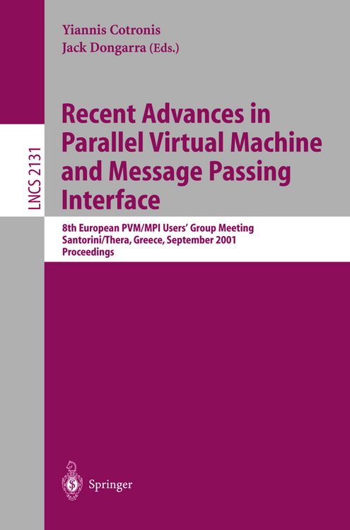 Produktbild: Recent Advances in Parallel Virtual Machine and Message Passing Interface
